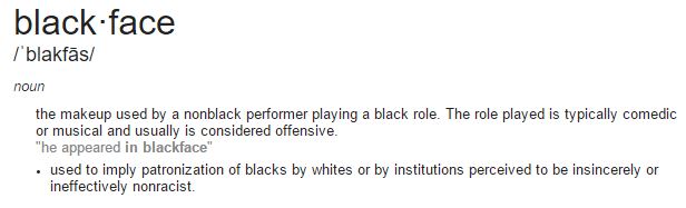 blackfacedefined